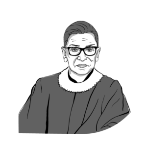 Ruth Bader Ginsburg Illustration by Diana Aguilar